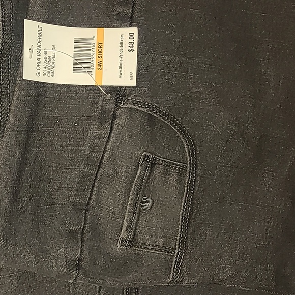NWT Gloria Vanderbilt Jeans - Amanda Pull On - 24W S - California (Black) - Picture 7 of 7